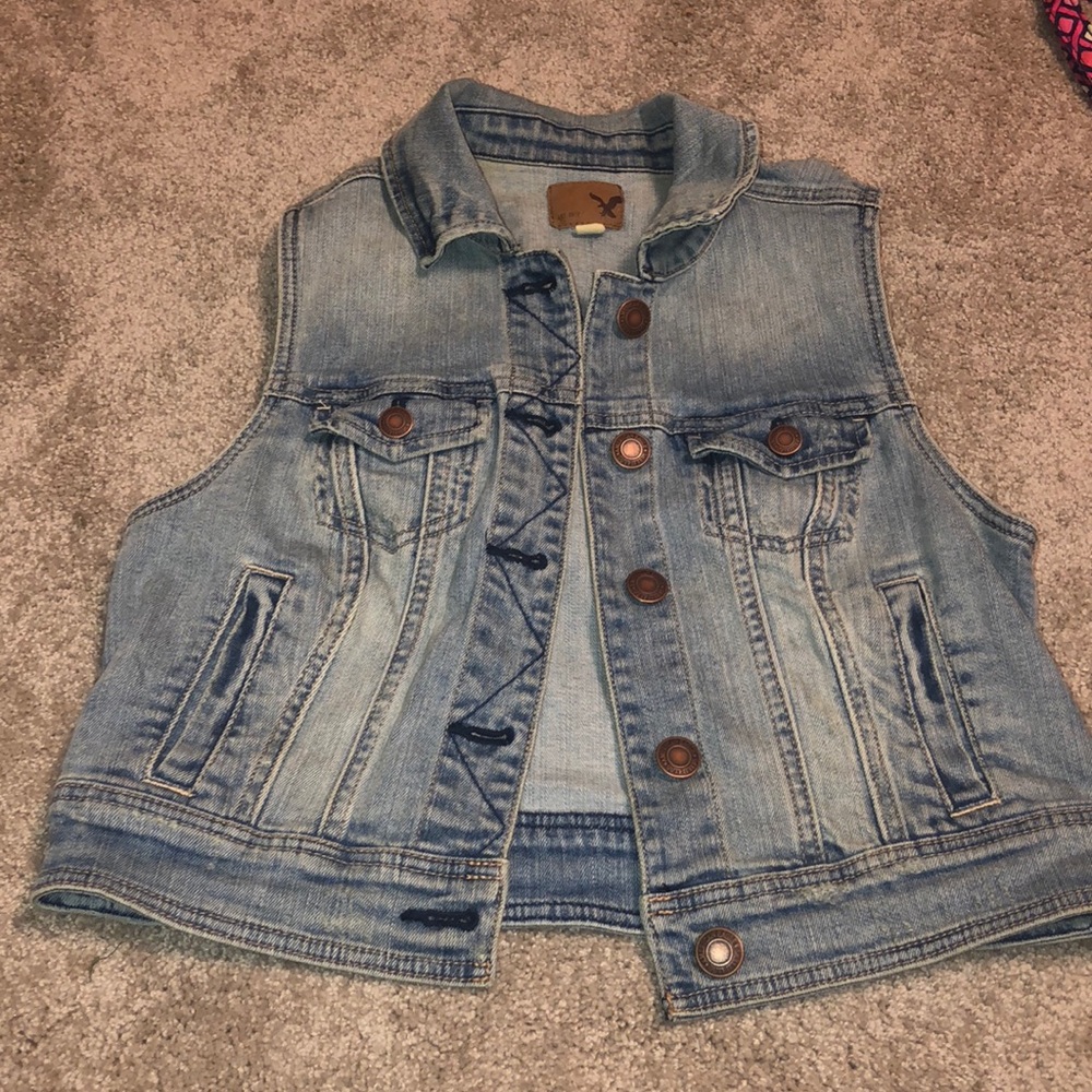 American eagle jean vest